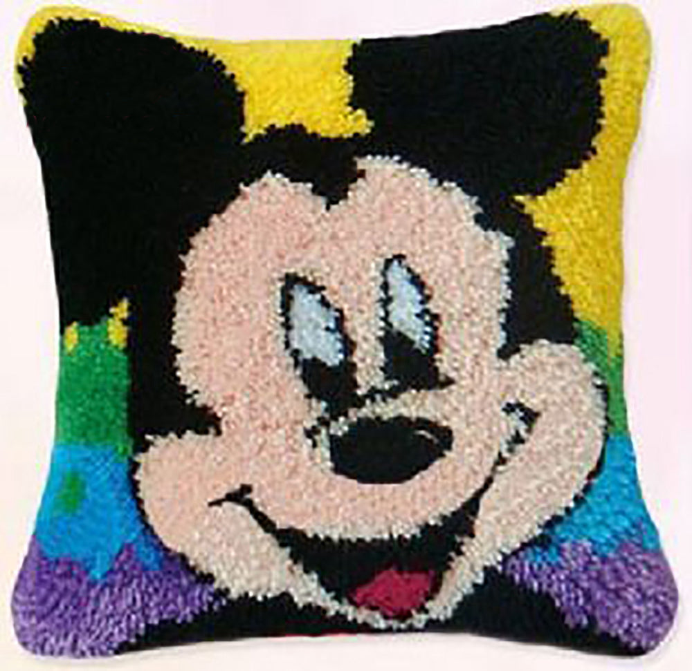 Latch hook Kit Cartoon Mickey embroidery Pillowcase – arthome2021
